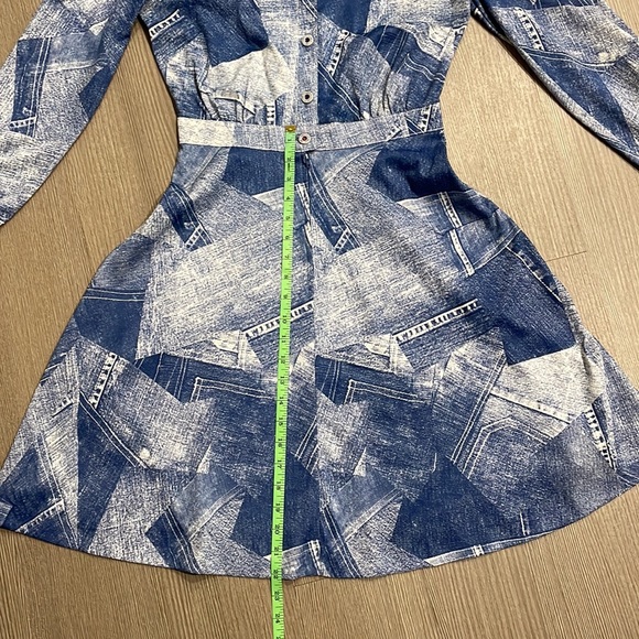Vintage Shady Lane Denim Patchwork Dress - Picture 11 of 13